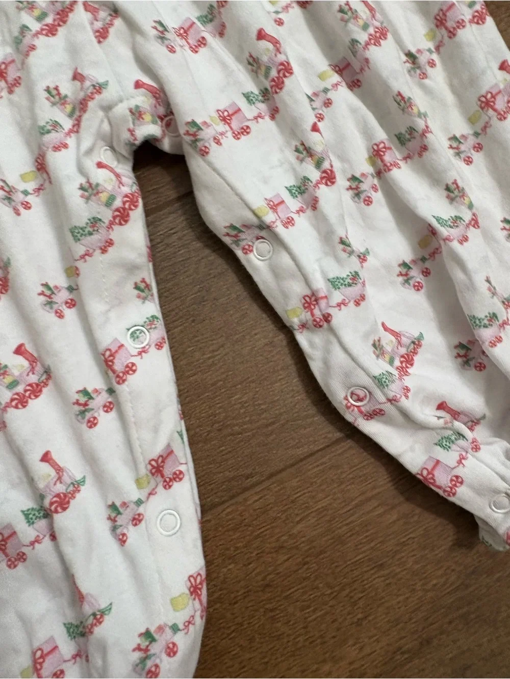 James & Lottie Christmas Train Romper Baby Girl 18M